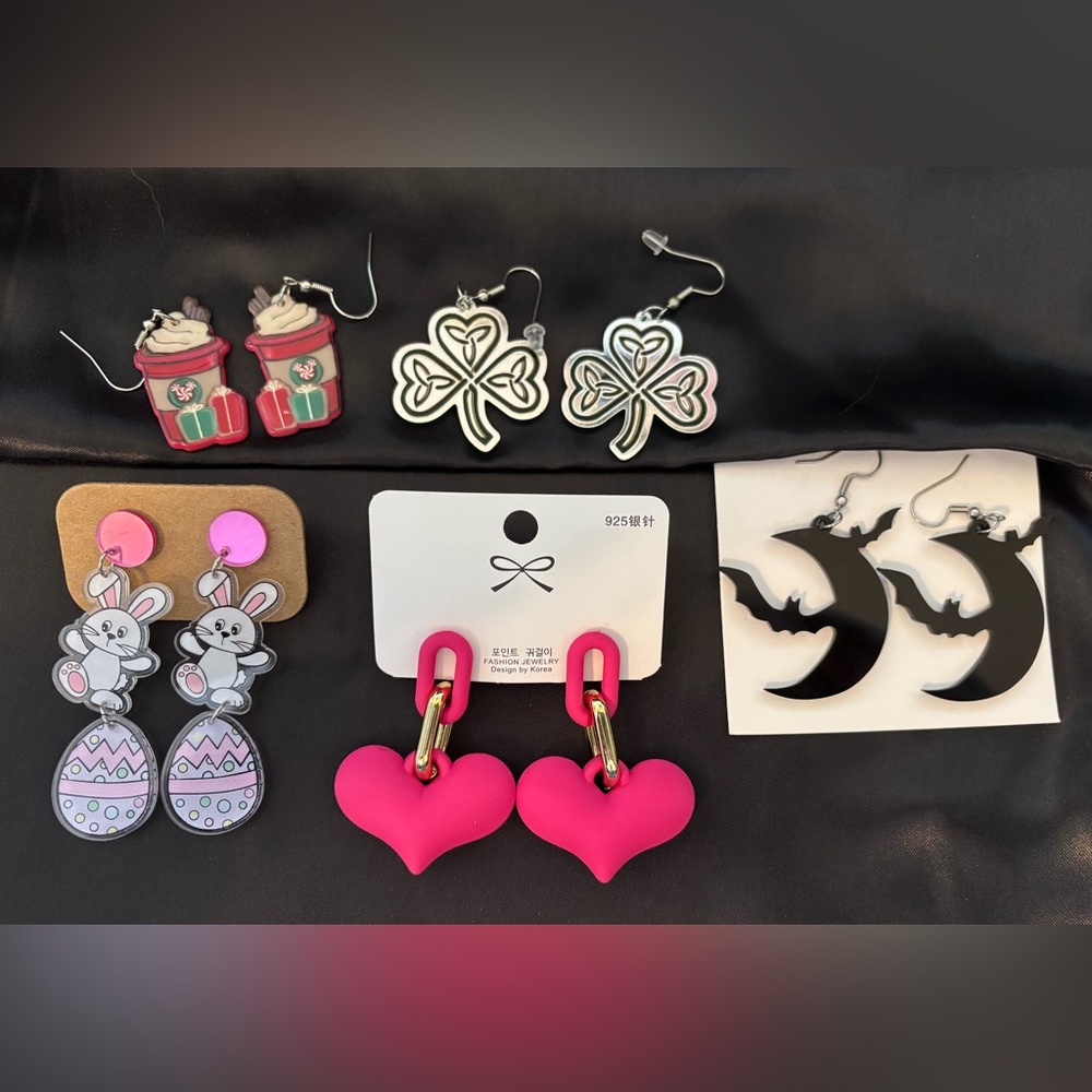NEW Bundle - 5 Pairs of Fun Seasonal Holiday Earrings